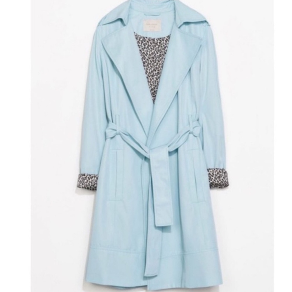 Zara light blue trench coat - Picture 3 of 12